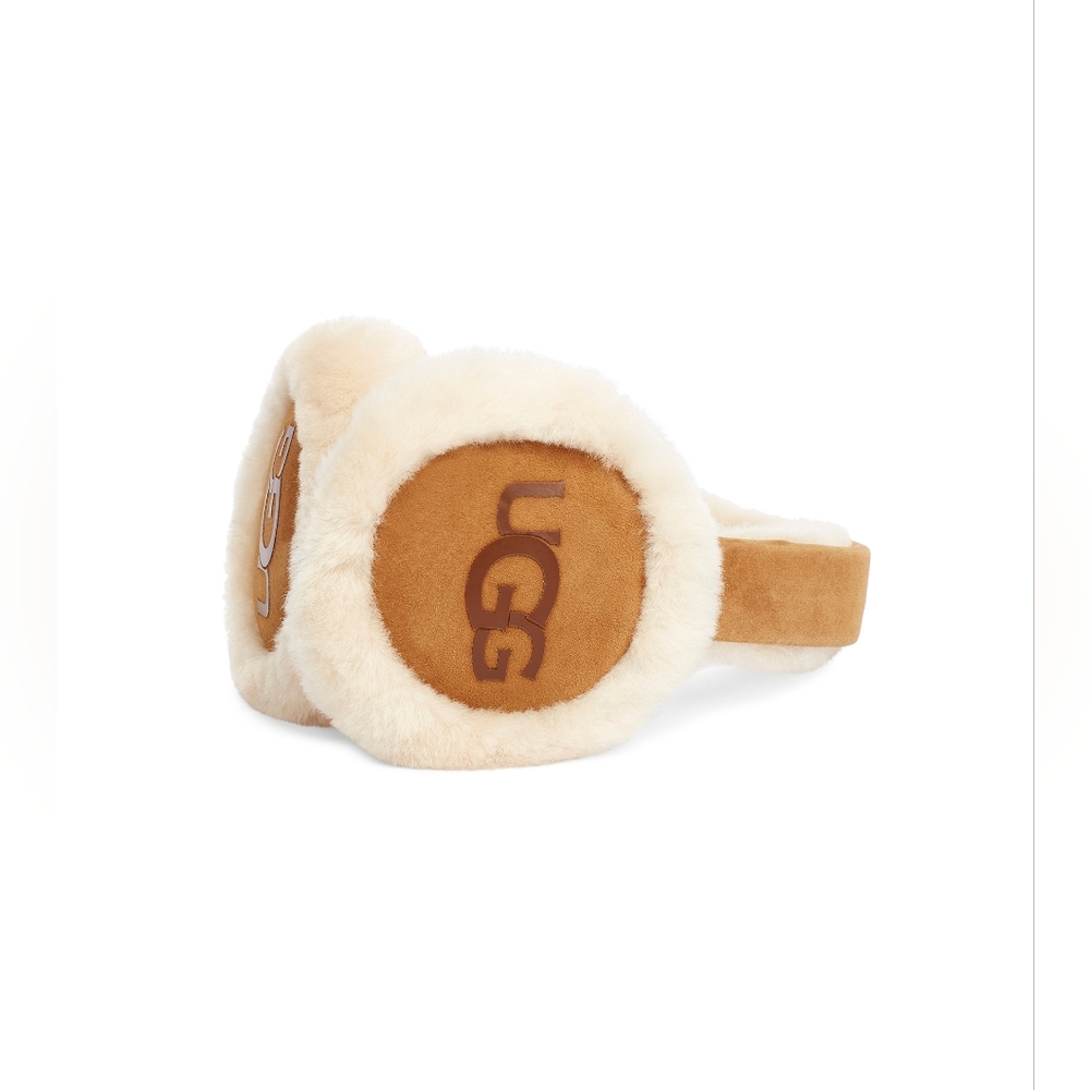 UGG Classic Non Tech Shearling Earmuffs Chestnut Genuine Fur